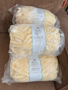 New Baby Bee Cuddly One Yarn in Sunkisses Yellow - 5 Skeins - hobby lobby
